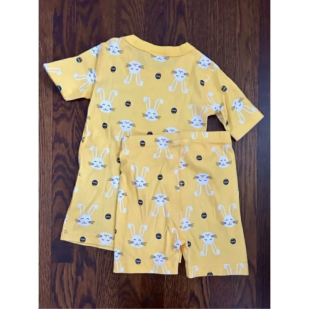 Hanna Andersson Kids Girls 7-10 Easter Bunny Organic 2-piece Pajamas
